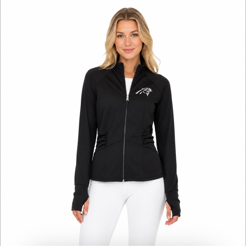Carolina Panthers Womens Jacket Size Medium Sideline Athleisure Track Style